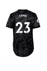 Arsenal Albert Sambi Lokonga #23 Voetbaltruitje Uit tenue Dames 2022-23 Korte Mouw